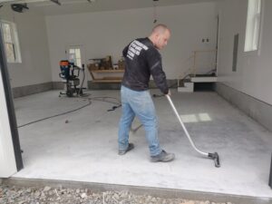 how epoxy garage floor new england