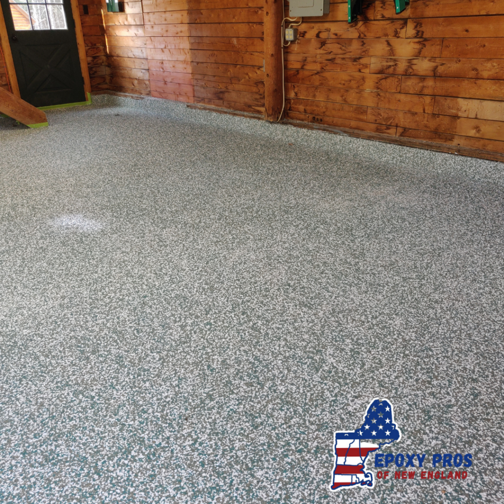 Garage with Epoxy Flooring