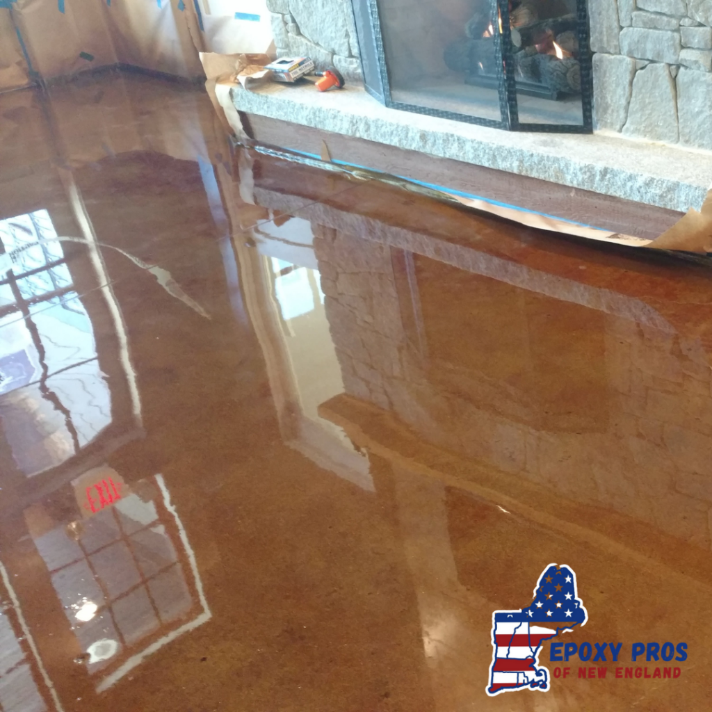 stained concrete flooring maine