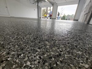 697 sq ft of Wombat Flake in Wakefield, NH by Epoxy Pros of New England-min