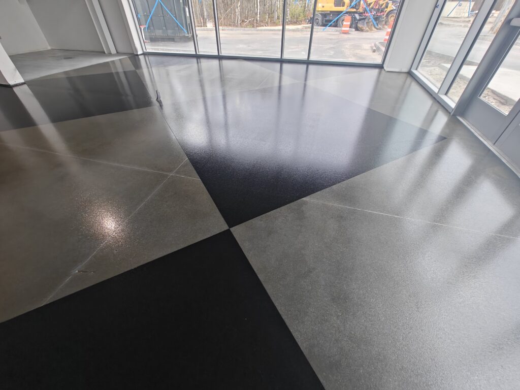 Generator Super Center showroom in Falmouth, Maine Commercial Concrete Coating-min