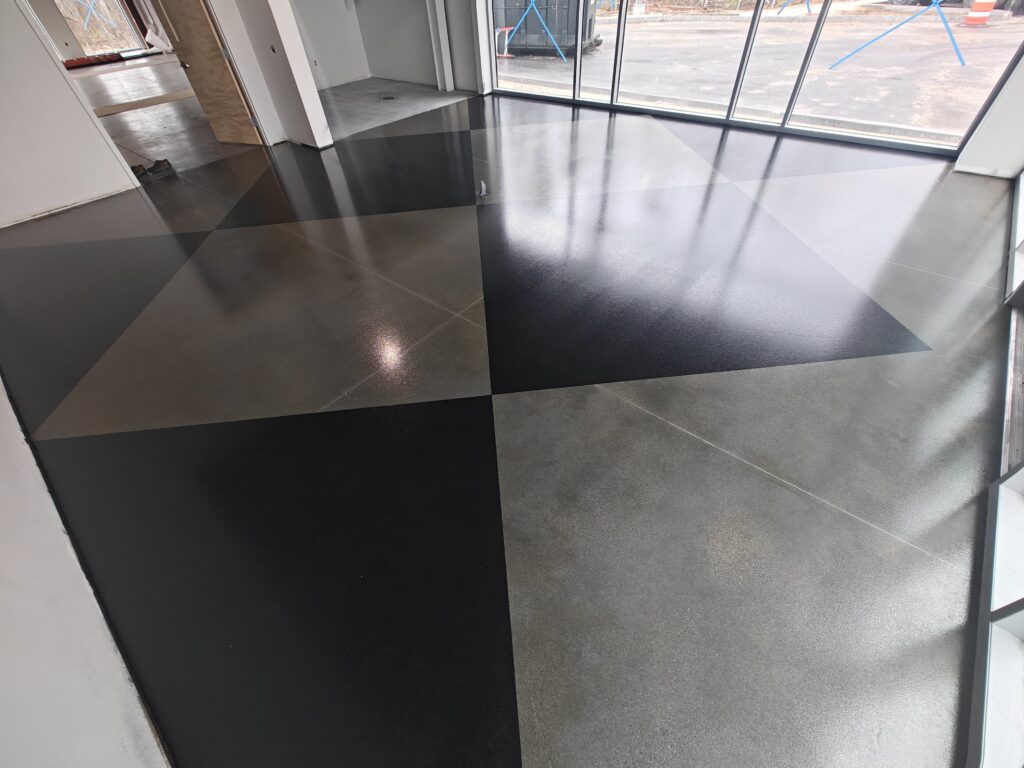 Generator Super Center showroom in Falmouth, Maine Epoxy Flooring-min